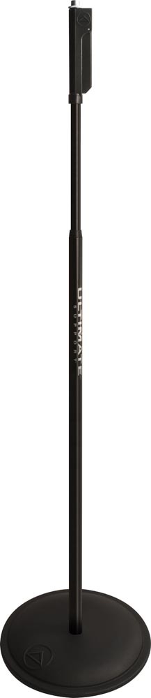 Live Retro Series Microphone Stand with One-Handed Height Adjustment, Round Weighted Base