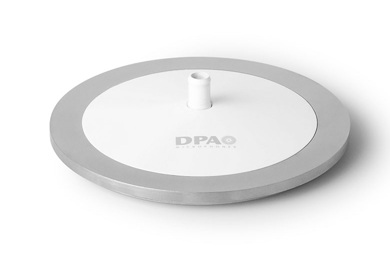 Microphone Base in White with Microdot Termination