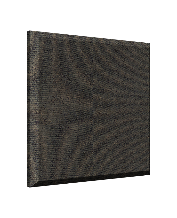 Beveled 2" x 2ft x 2ft Panel with Obsidian Fabric