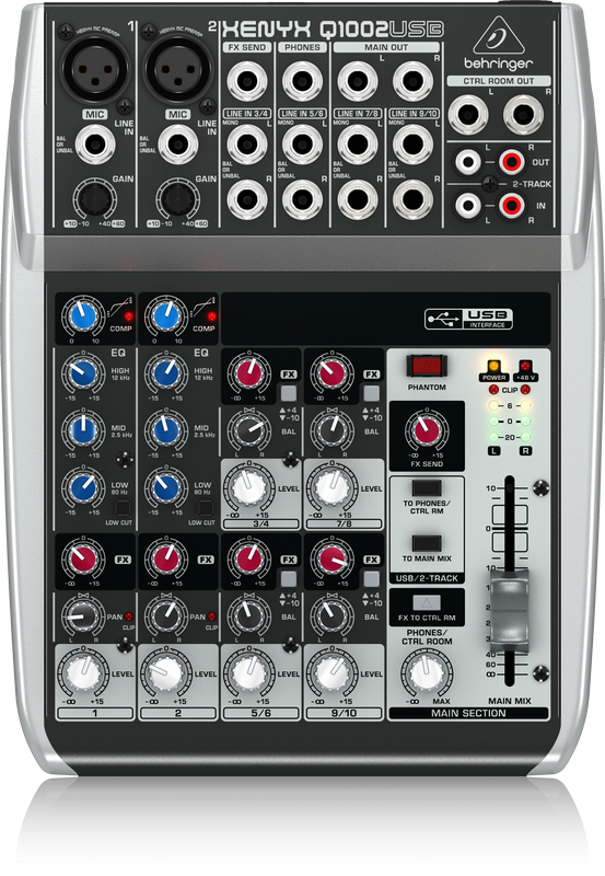 10-Ch 2-Bus USB Mixer