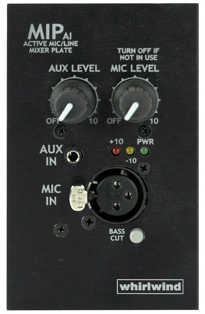 Single Gang Media Input Plate