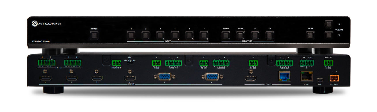 4K/UHD 6 Input Multi-Format Switcher with HDMI & HDBaseT Outputs