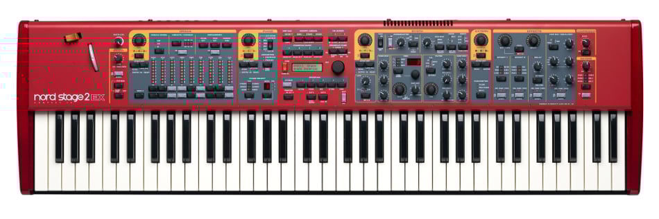 Stage Piano with 73-Key Semi-Weighted Waterfall Keybed