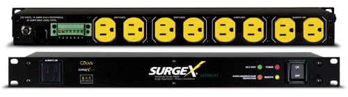 SurgeX 15A 9-Outlet Surge Eliminator with Remote Control