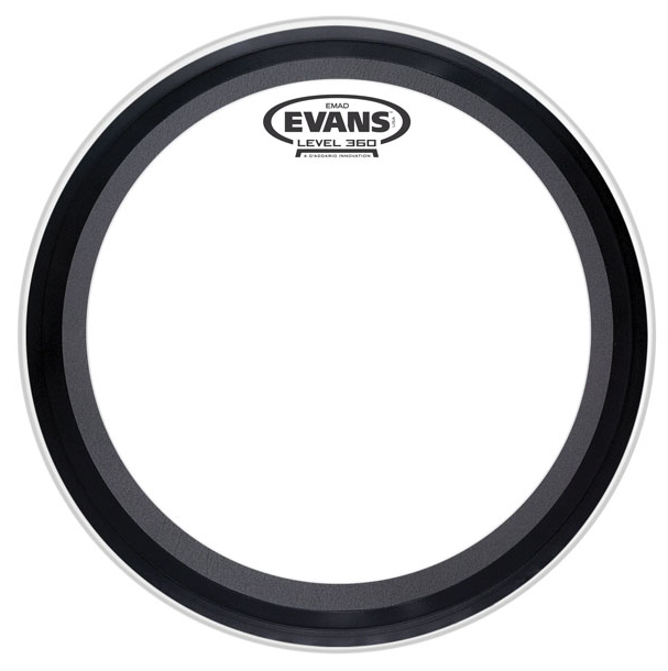 22" EMAD Coated Batter Drum Head in White