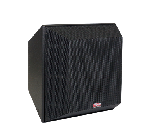 Three-Way Trapezoidal Enclosure Speaker, Black