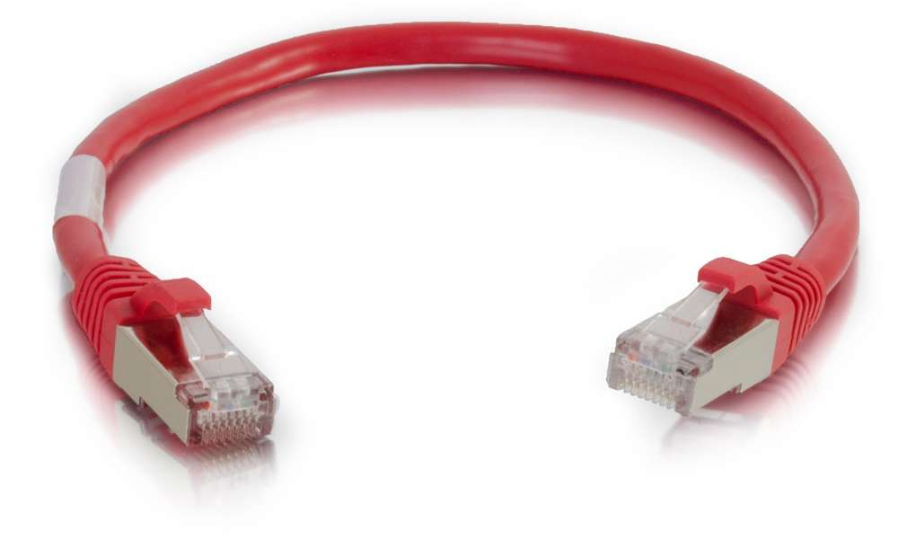 30 ft Ethernet Network Patch Cable, Red