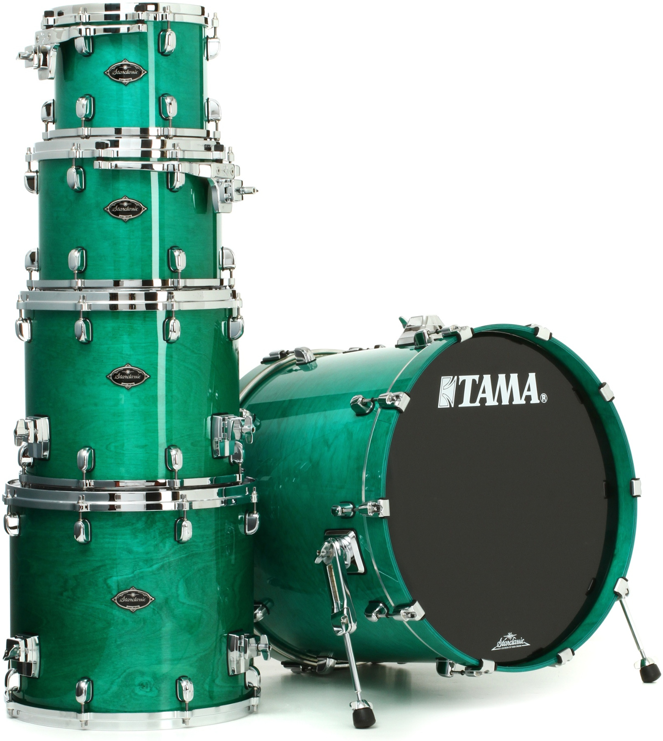 5-Piece STAR Drum Walnut Shell Pack in Mint Green Mist Finish