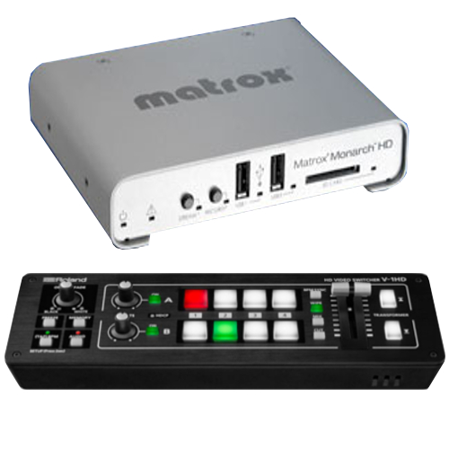 Roland V-1HD with Matrox Monarch HD