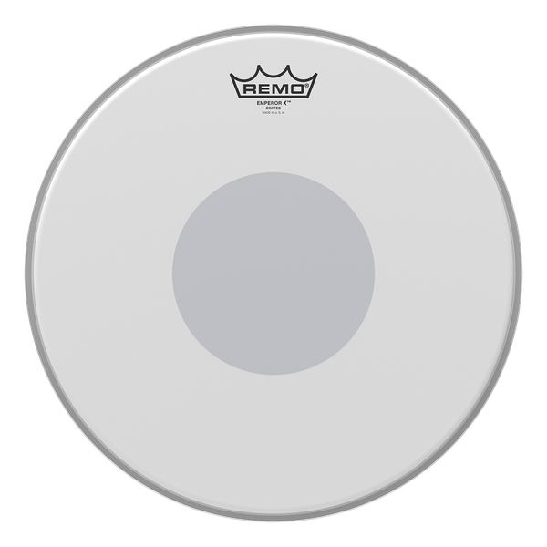 13" Emperor X Snare Batter Drum Head with Black Dot on Bottom