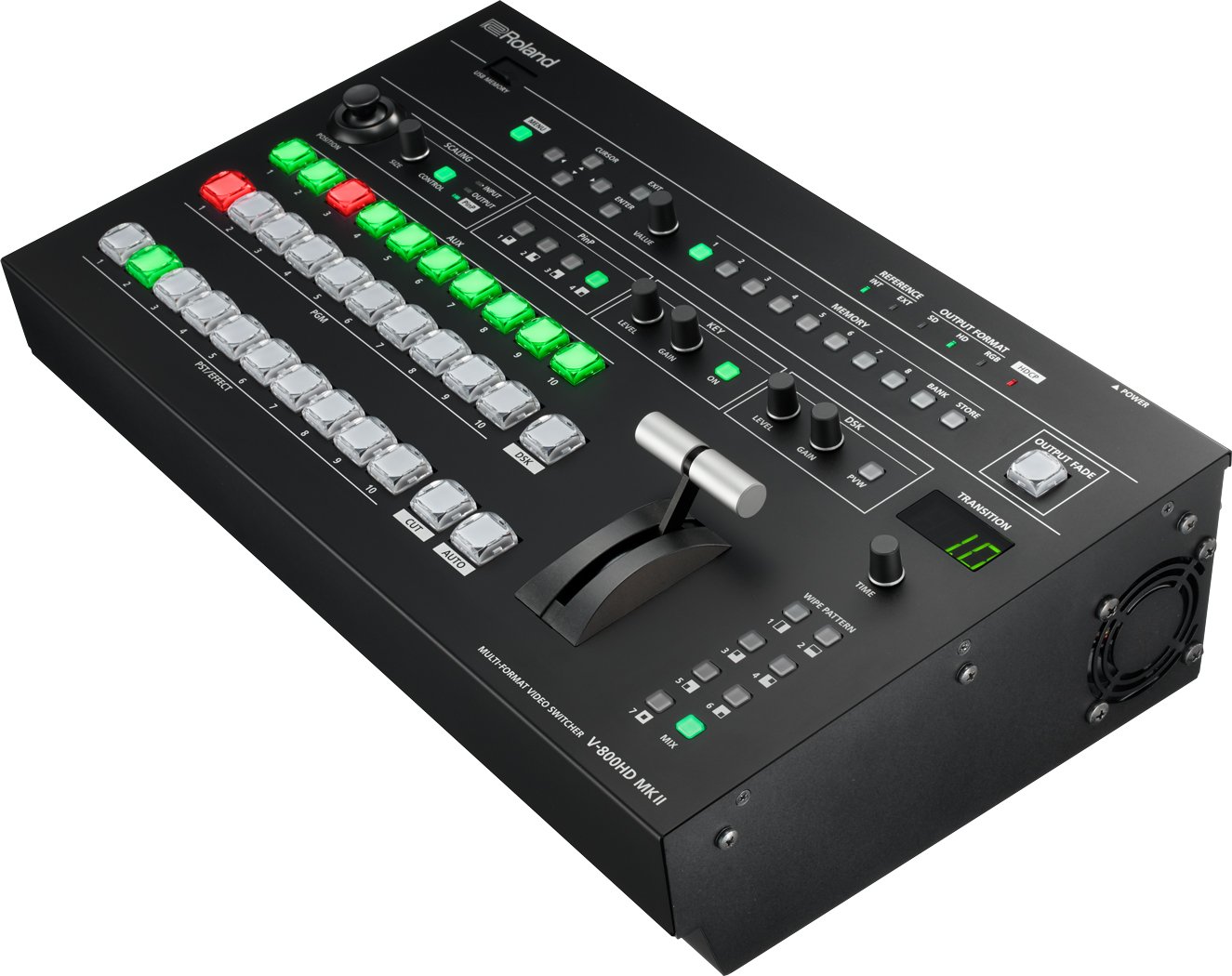 Multi-Format Video Switcher with 16 Inputs and 8 Cross Points