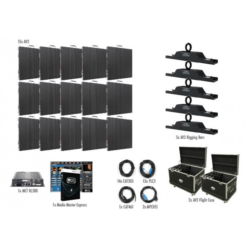 15 Panel 5x3 AV3 Video Wall Package