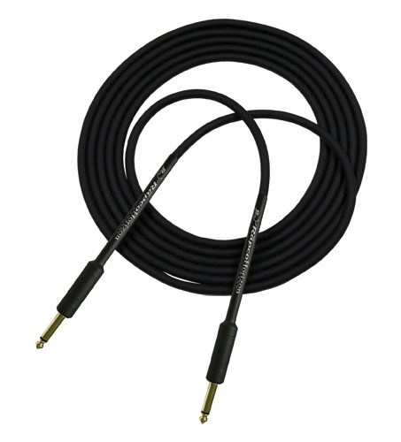 10 ft Guitar Cable with 1/4" Connectors on Both Ends, Black
