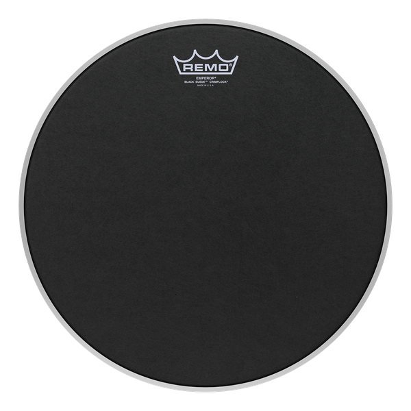 14" Black Suede Emperor Batter Head for Marching Tenors
