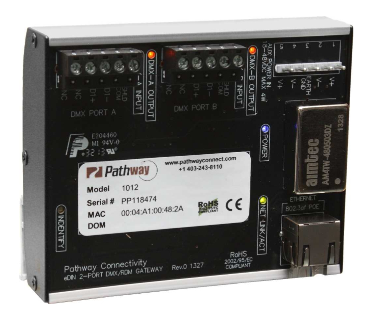 Two Port DIN-Mountable Pathport Gateway with Terminal Block Connectors