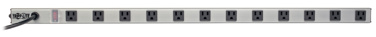 12 Right-Angle Outlet Vertical Power Strip, 120V, 15A