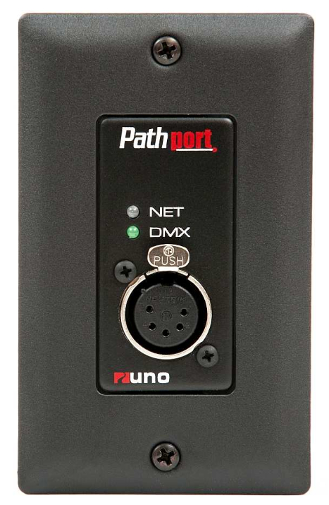 Pathport Uno Single Port 5-Pin DMX Male Input Node With Cover