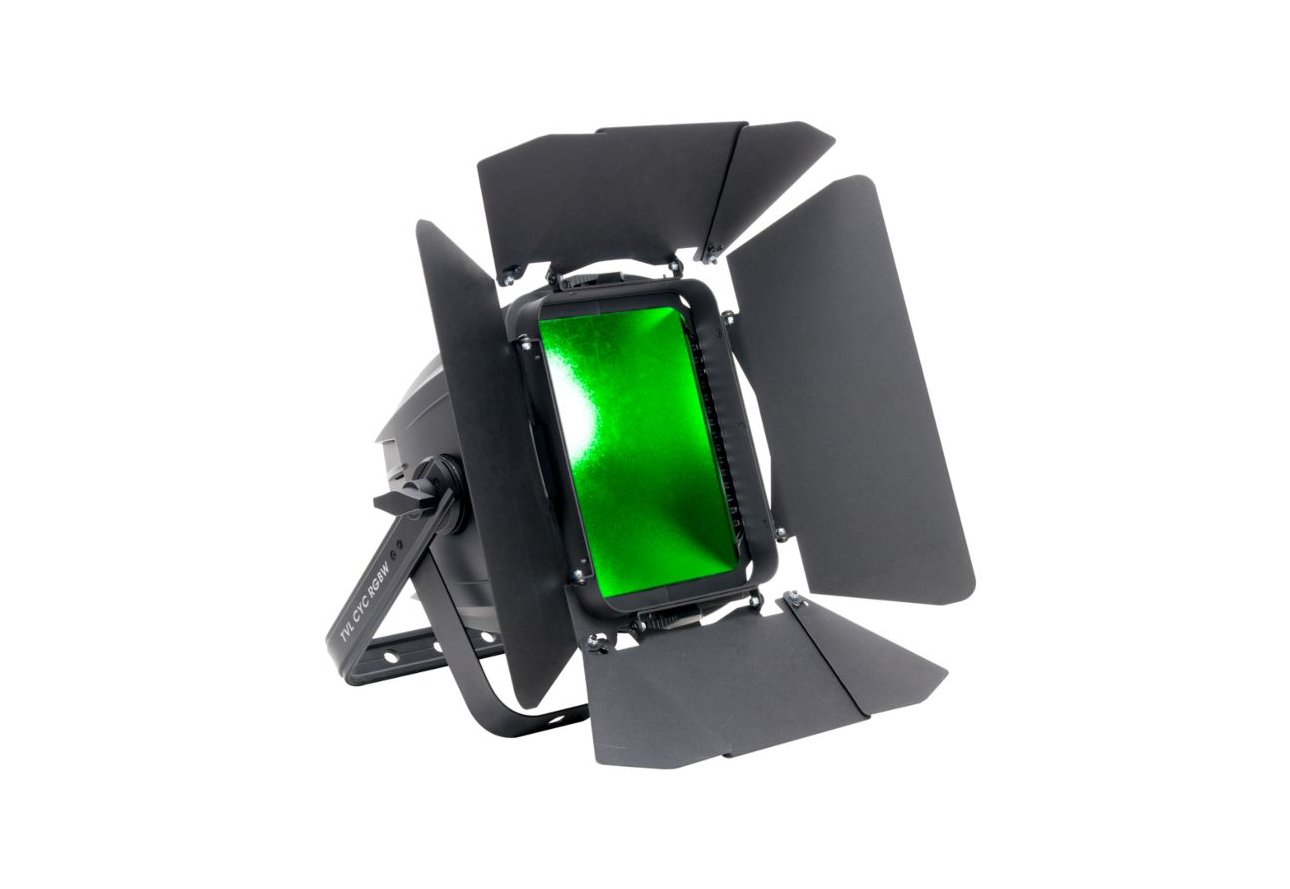 150W RGBW COB LED Flood Light Fixture with Barn Doors