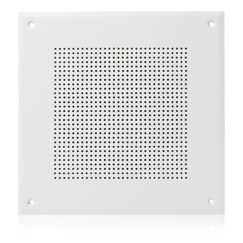 8" In-Ceiling Loudspeaker for Fire Signaling with 5-Watt 70V Transformer and U161-8 Baffle