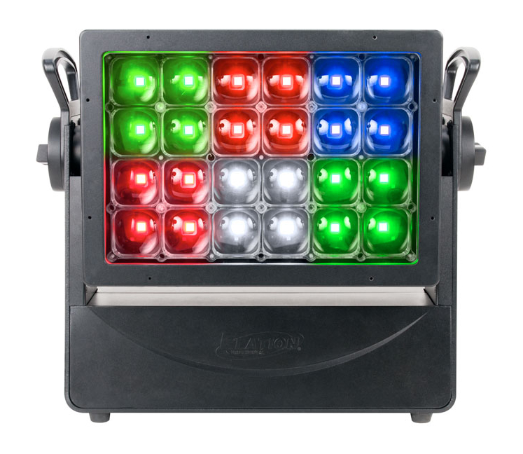 24x40W RGBW LED Hybrid Strobe-Wash-Blinder with Zoom-IP65 Rated