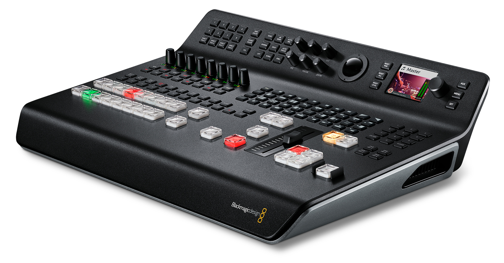 Live Production Switcher with Integrated Hardware Control Panel