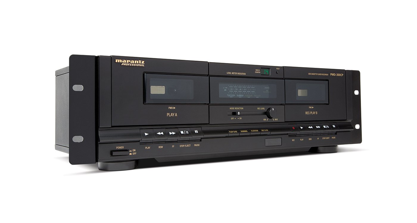 Dual Cassette Recorder/Player with USB, 3RU