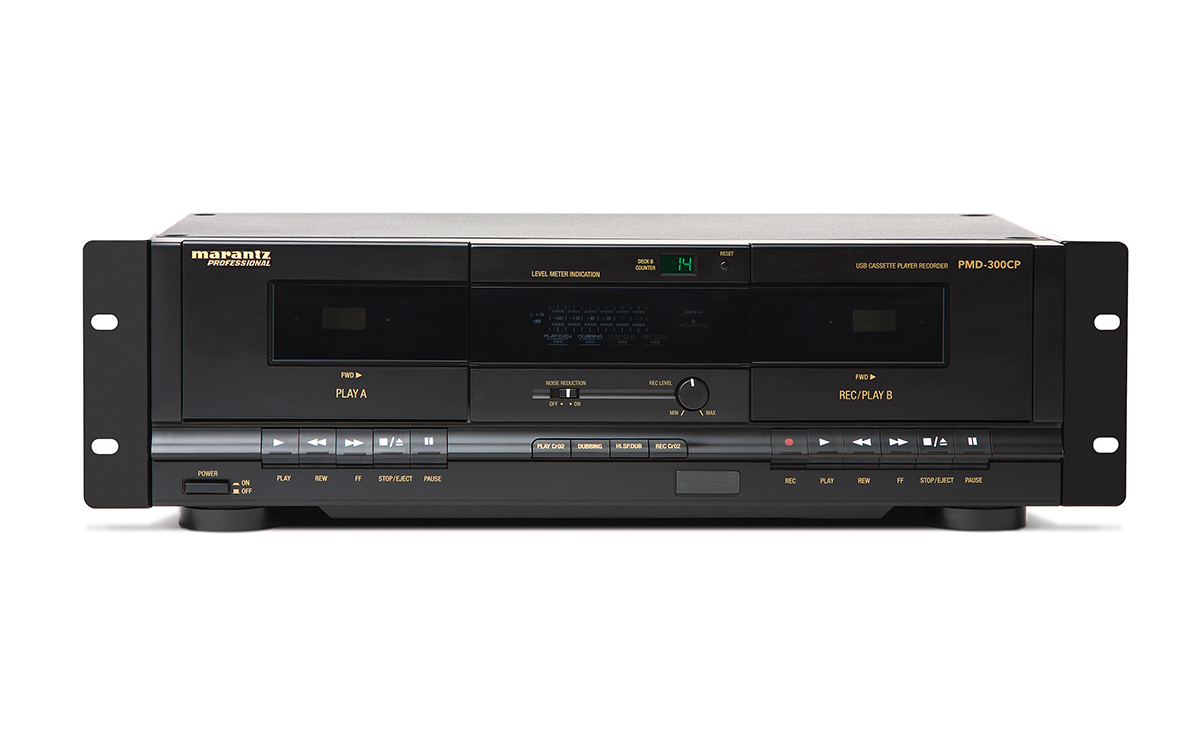 Dual Cassette Recorder/Player with USB, 3RU