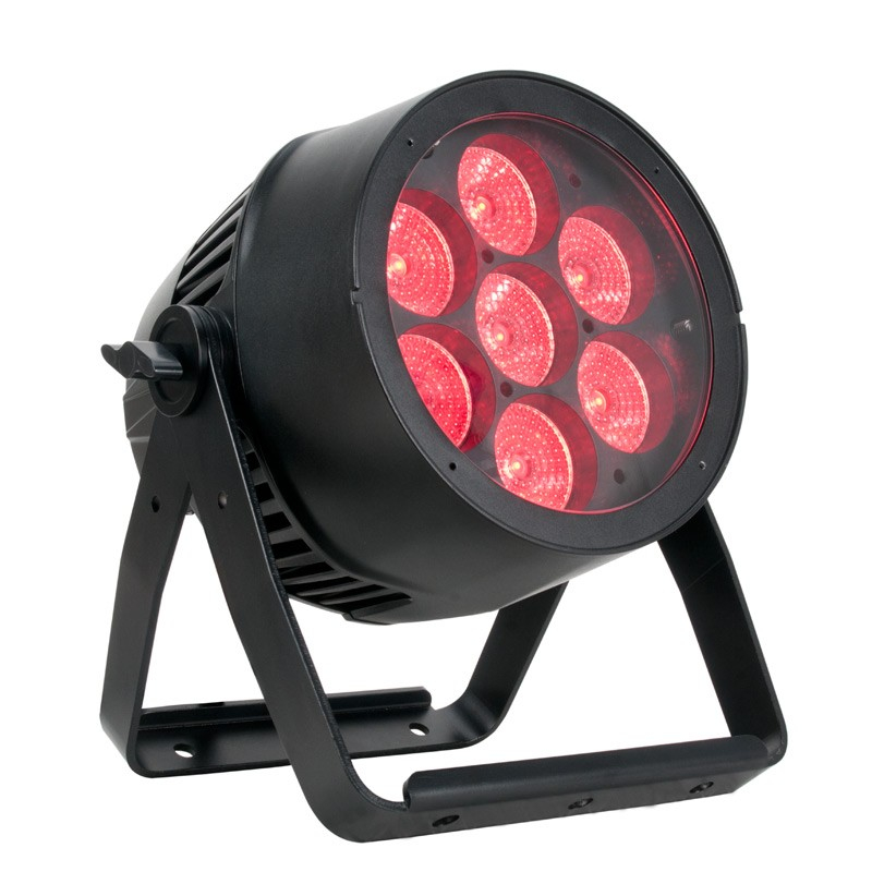 7x15W RGBW LED Outdoor PAR with Zoom, DMX, and WiFLY