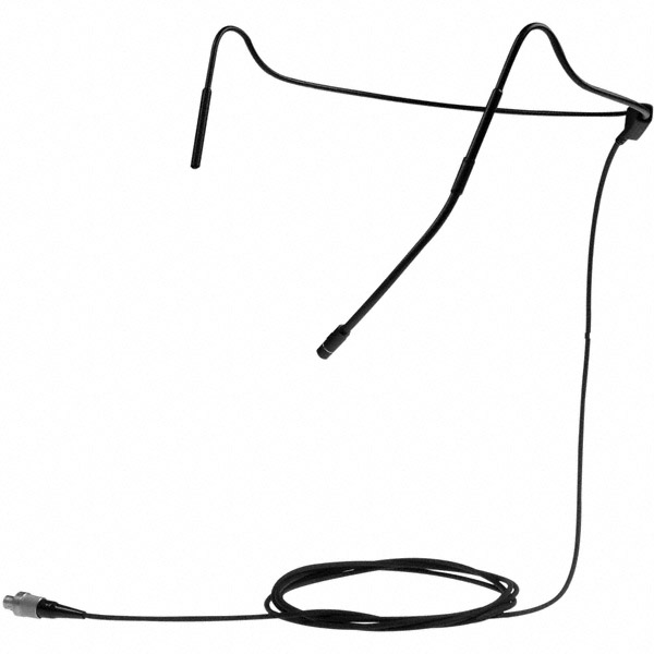 Headworn Microphone with Integrated MKE2 Gold, EW Connector, Beige (Black shown)