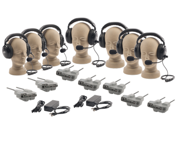 Pro-Link 500 Intercom system with 7 Headsets