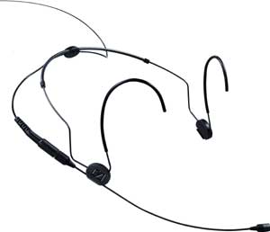 Headworn Mic with Omnidirectional MKE Platinum Capsule (beige), LEMO3 Connector