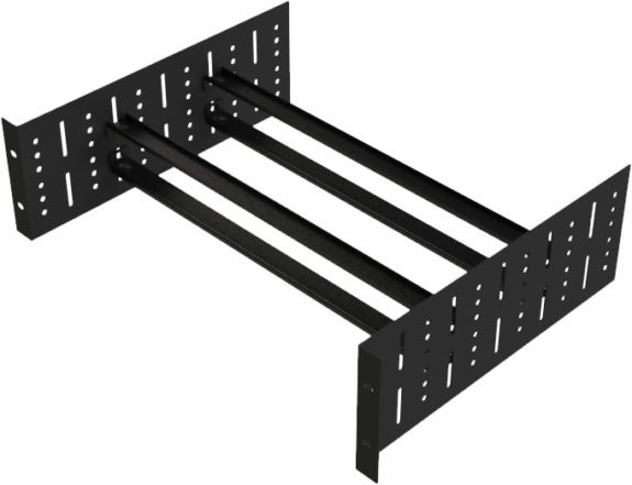 2RU Rackable Clamping Trap Shelf