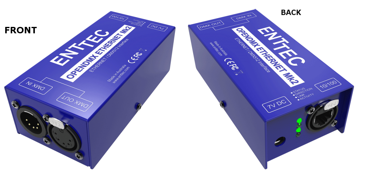 Open DMX Ethernet Gateway, MKII