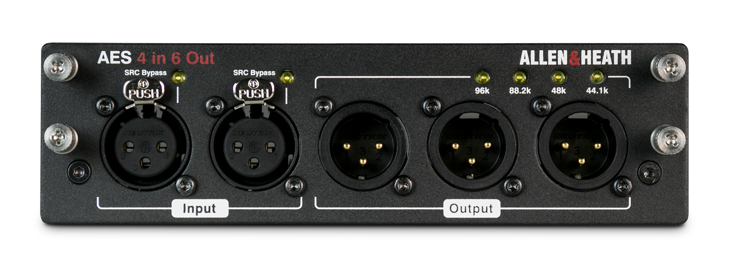 AES3 Card with 4 In and 6 Out