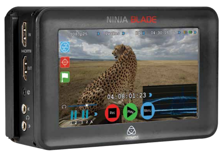 10-bit 4:2:2 - 220Mbps - 2.5” HDD or SSD Portable Camera-Mounted HDMI Recorder-Monitor