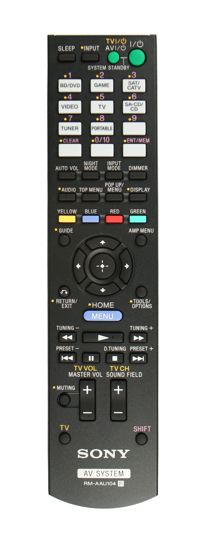 AAU104 Remote for STR-DH520 and STR-DH510