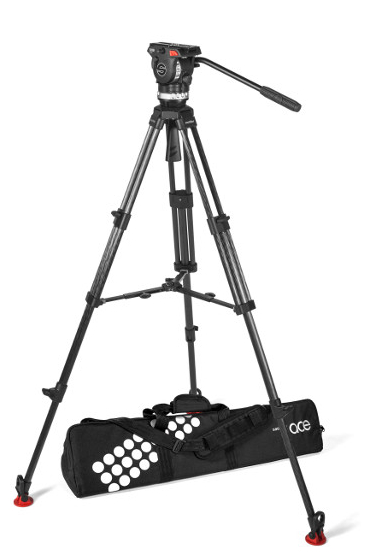 Tripod System with Ace XL Fluid Head, Ace 75/2 CF Tripod, Ace Mid-Level Spreader, Padded Bag