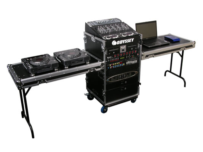 ATA Combo Rack Case with Lid/Side Tables