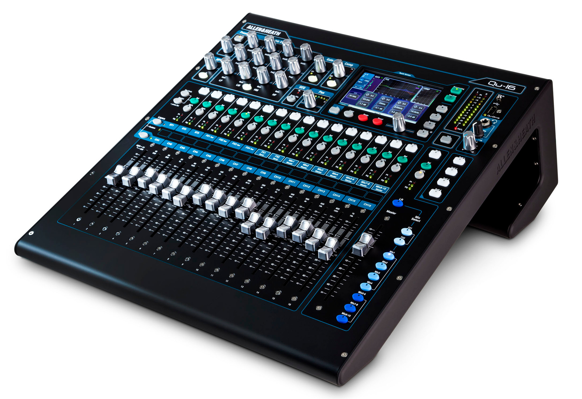 Qu Series Chrome Edition 22-in/12-out Rackmountable Digital Mixer