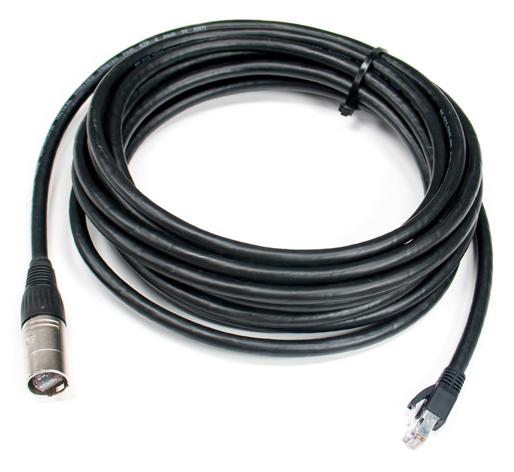 30 ft Ultra Flexible Shielded Tactical CAT5E Cable, Ethernet to Booted RJ45