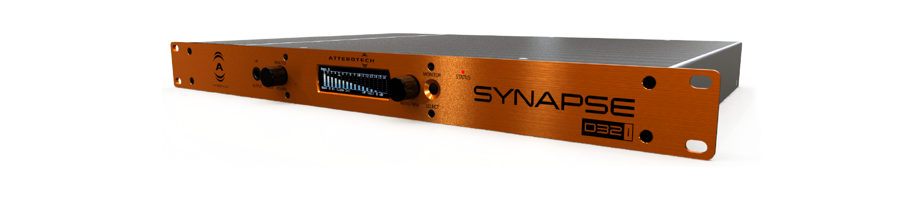 32-Channel Dante/AES67 Networked Audio Interface, Terminal Block I/O
