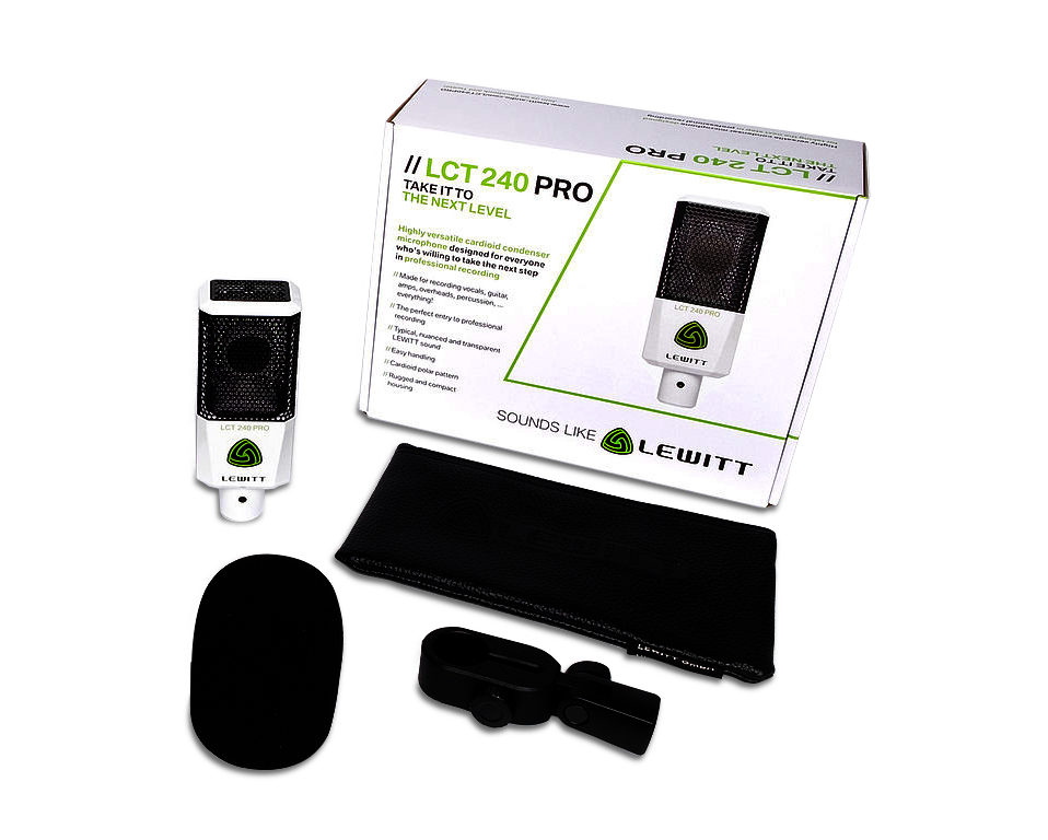 Single-Pattern White Highly Versatile Condenser Microphone with High-Performance Capsule