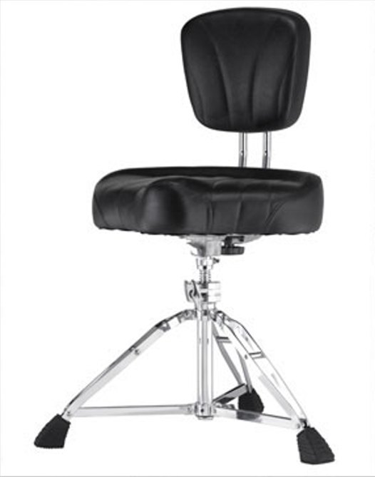 Motorcycle-Style Cushion Throne with Back Rest