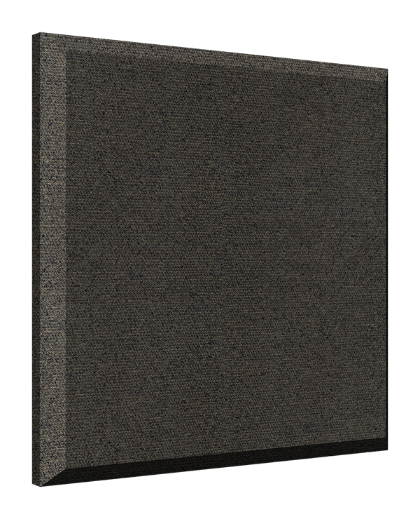 (1) 2' x 2' Wall ProPanel with Ebony Fabric, Beveled Edge, 2" Thick