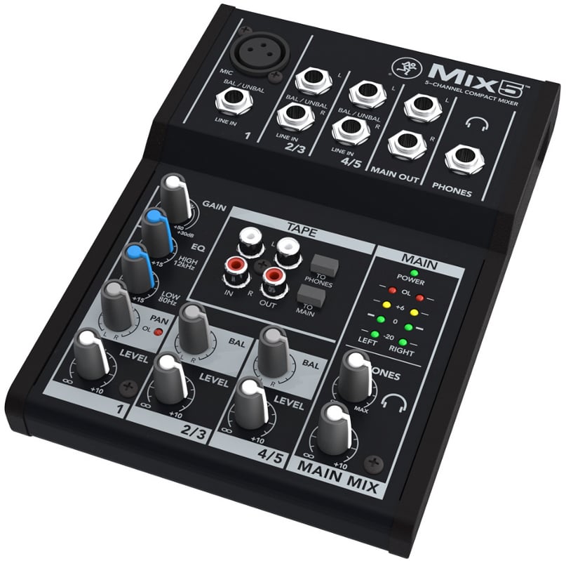 5 Channel Compact Mixer