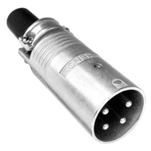 5-Pin Metal Shell Loudspeaker Cable Connector, Nickel Finish
