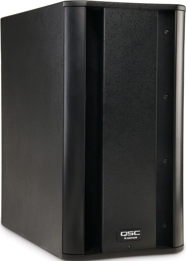 Dual 12" Bandpass Transducer Powered Loudspeaker with Speaker Pole