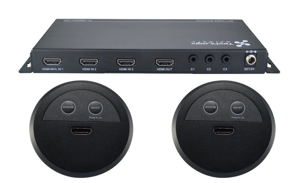 Share-Me Kit: Switcher + (2) HDMI Control Inserts