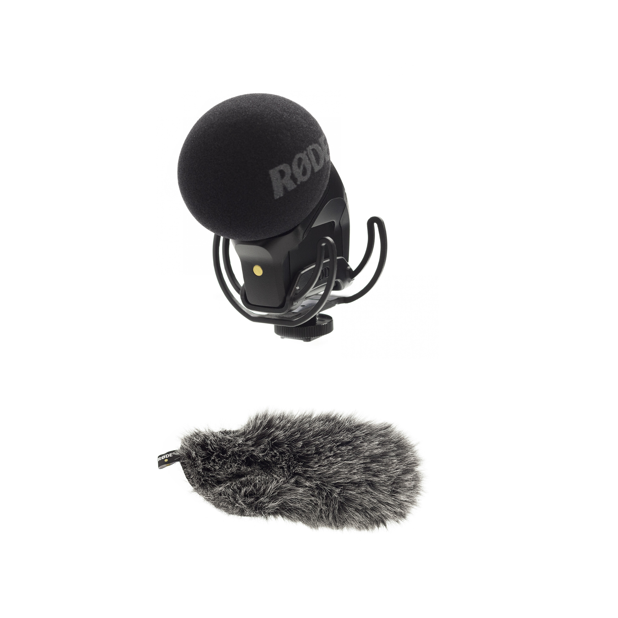 Stereo On-Camera Mic with Rycote Lyre Shock Mount plus Deadcat VMPR