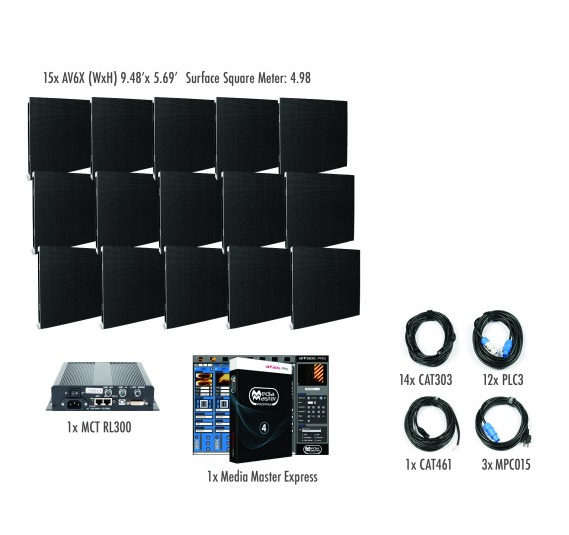 5x3 AV6X Video Wall Package for Permanent Installation